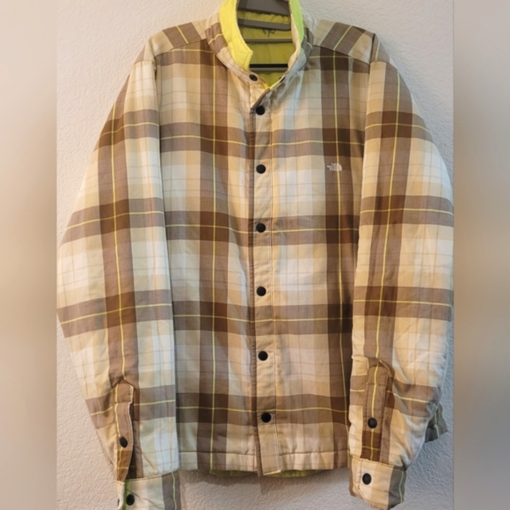 The North Face Men's XL Fort Point Insulated Flannel Ski Jacket Reversible